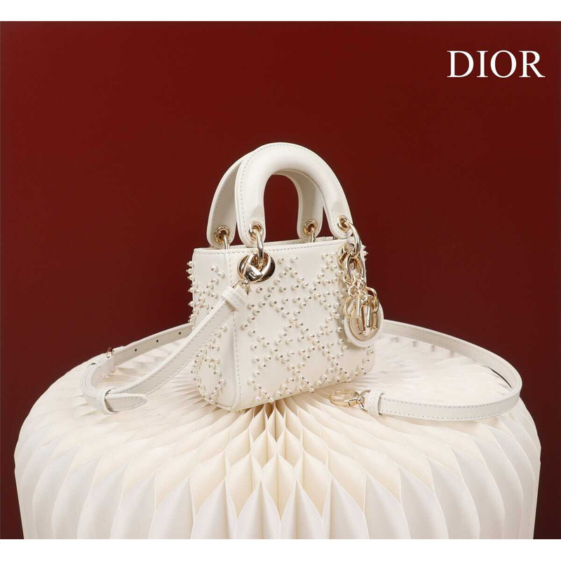 D*or lucky star white bag