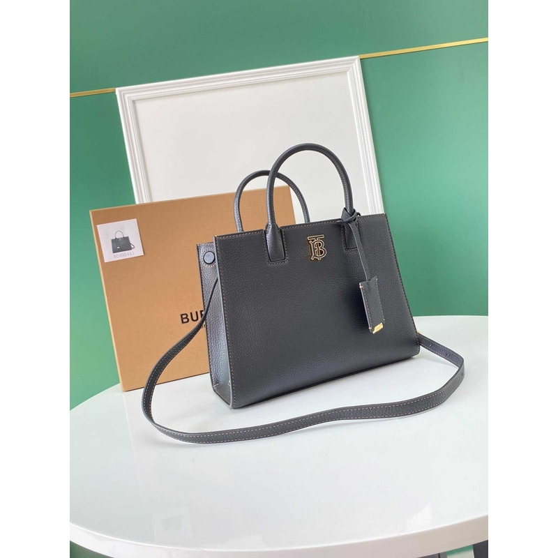 B**rry frances mini leather tote bag black