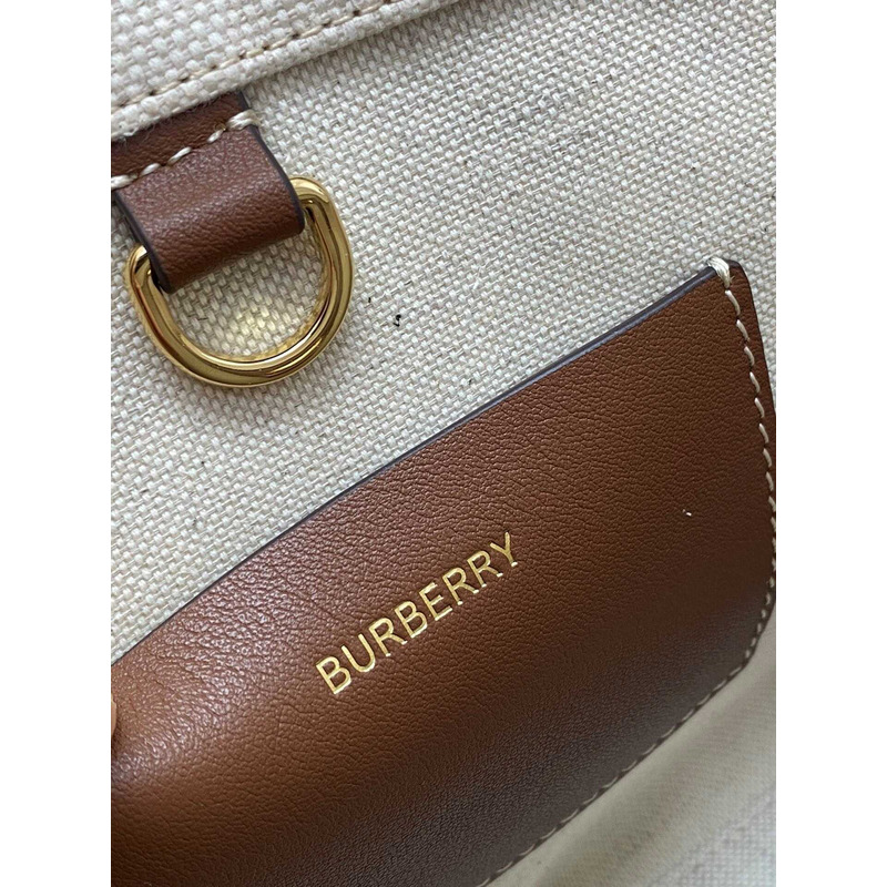 B**rry freya canvas and leather freya tote bag brown