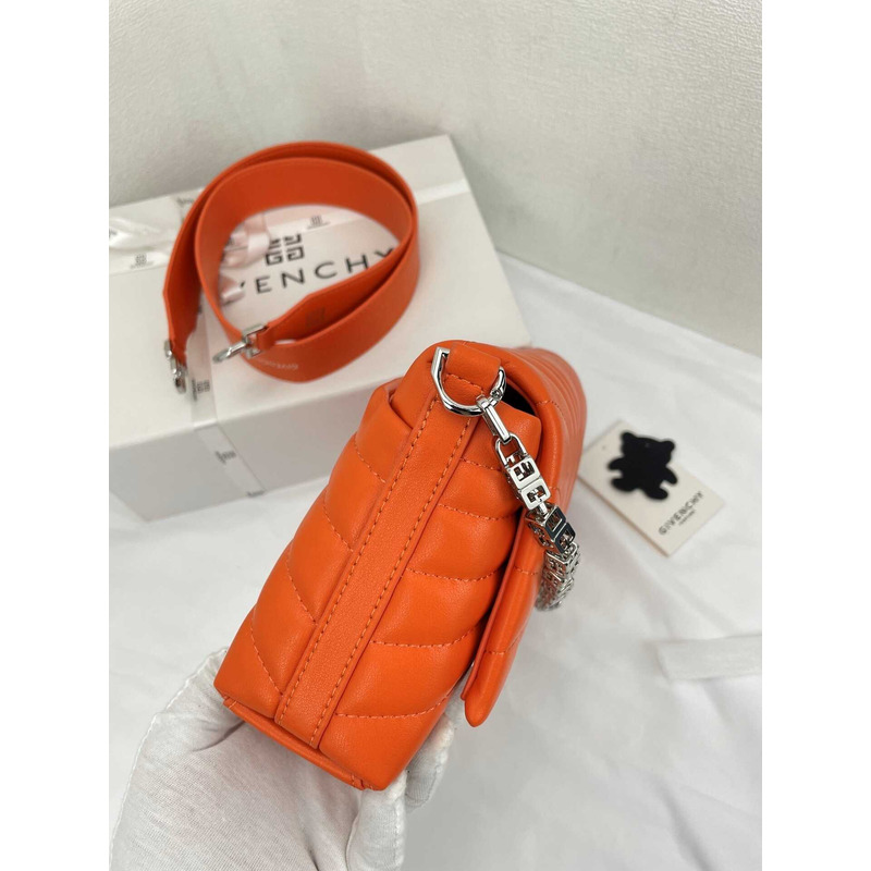 Givenchy Small 4G Crossbody Bag in Calf Leather Orange