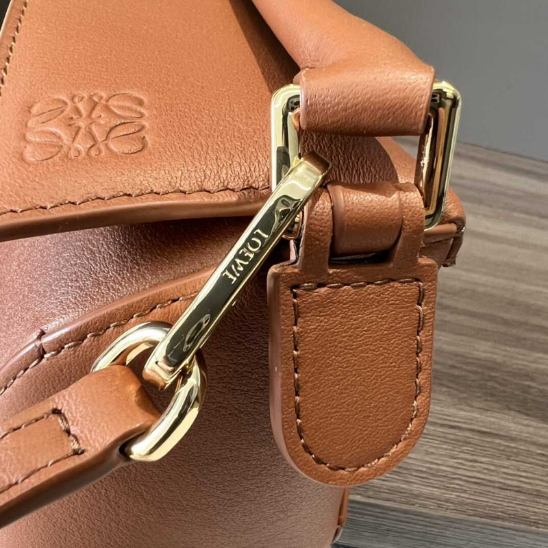 Loewe Mini Leather Puzzle Top-Handle Bag Yellow