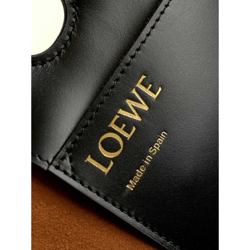 Loewe Small Anagram Tote In Classic Calfskin Black