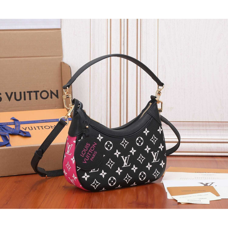 l**is V*t*n bagatelle empreinte leather black and white