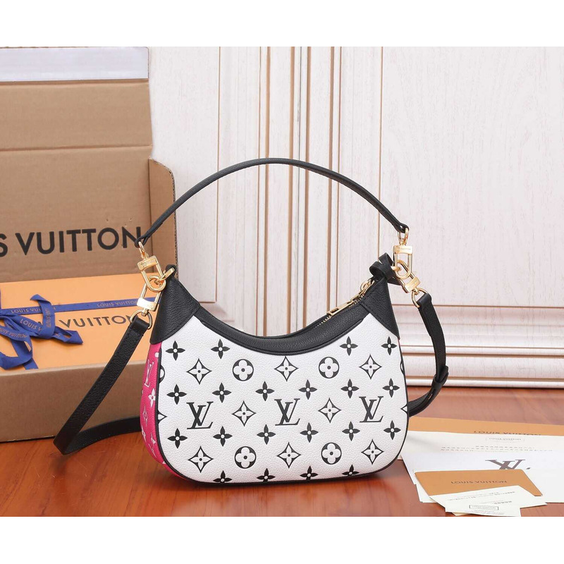 l**is V*t*n bagatelle empreinte leather black and white