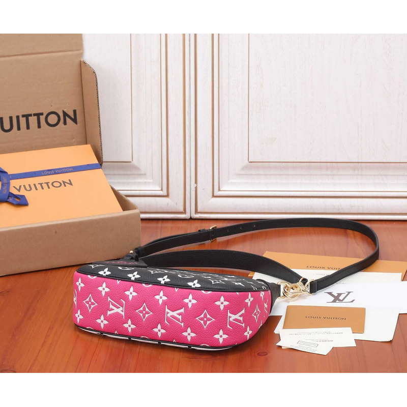 l**is V*t*n bagatelle empreinte leather black and white