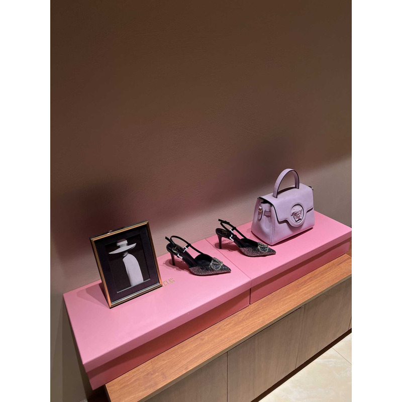 valentino glitter Di*m*nd high heel black