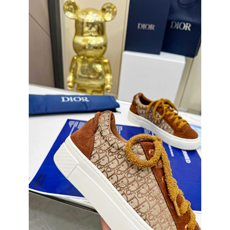 D*or tremaine emory monogram sneakers brown