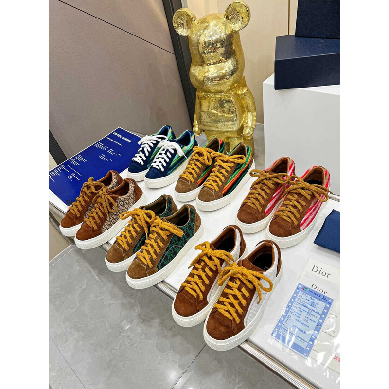 D*or tremaine emory monogram sneakers brown