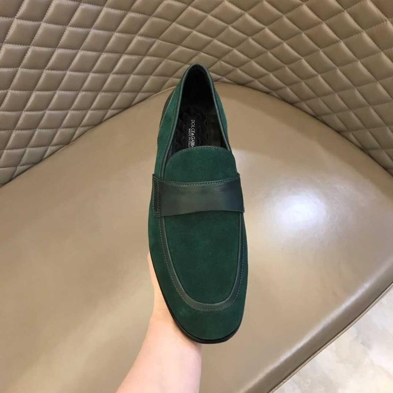 Dolce & Gabbana Antibes Emerald Patina Shoes