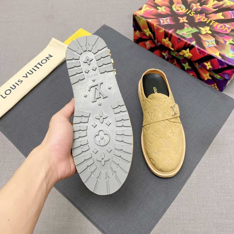 l**is V*t*n new monogram mules in yellow