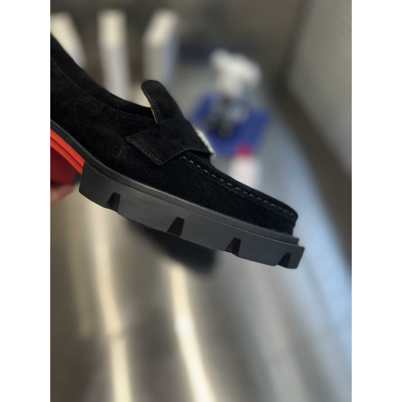 Ch**an louboutin moc loafers in black