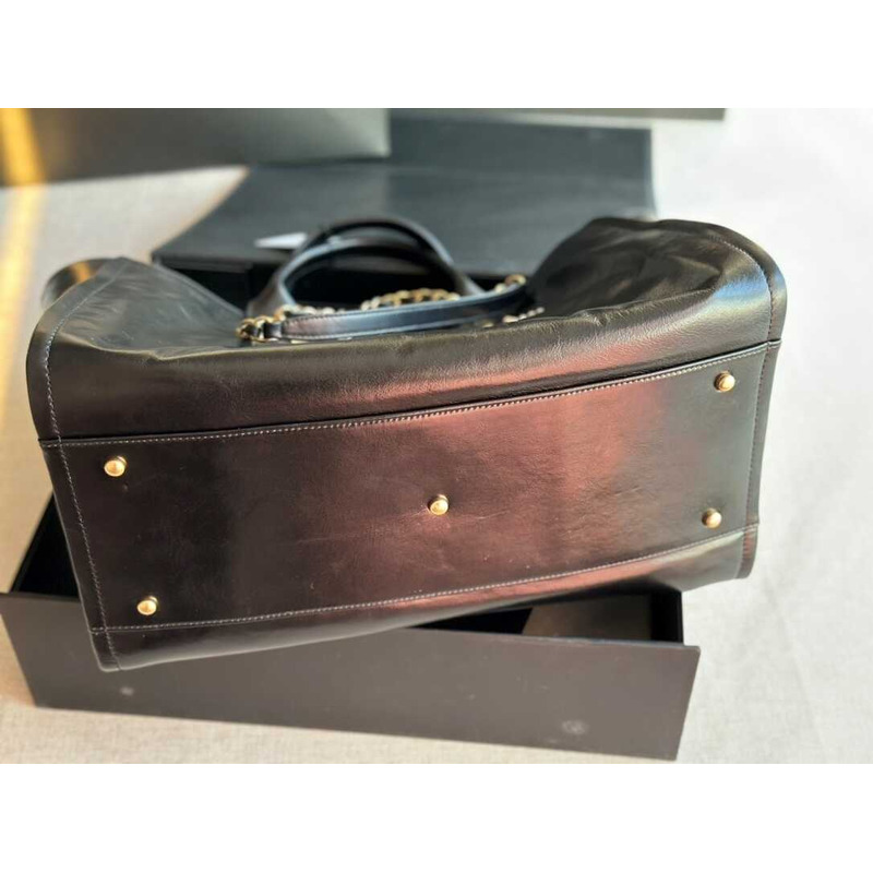 Ch*el deauville leather handbag