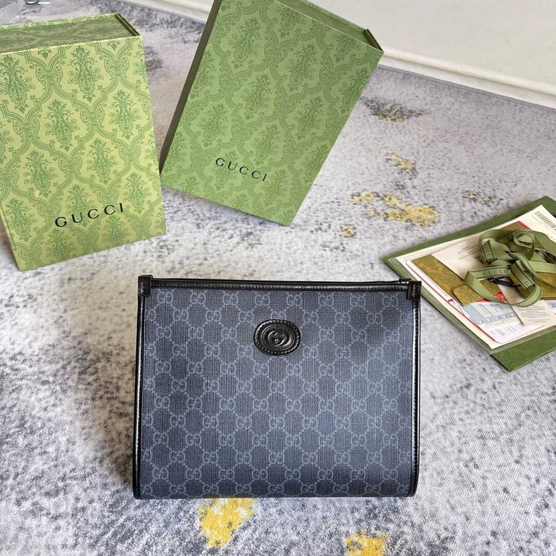 g*u*i men\''s gg S*p*e handbag grey