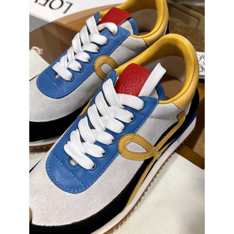 Loewe Flow Runner Logo Sneakers Blue&Yellow