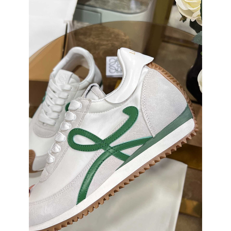 Loewe Flow Runner Logo Sneakers White&Green