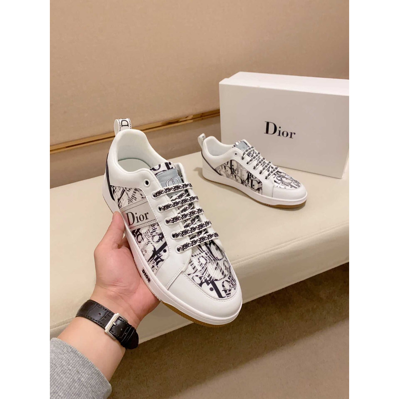 D*or oblique sneakers white&black