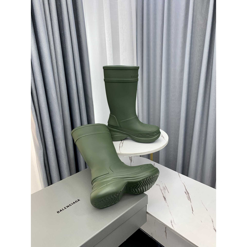 ba*len*cia*ga x Cr*0*s rubber boot army green