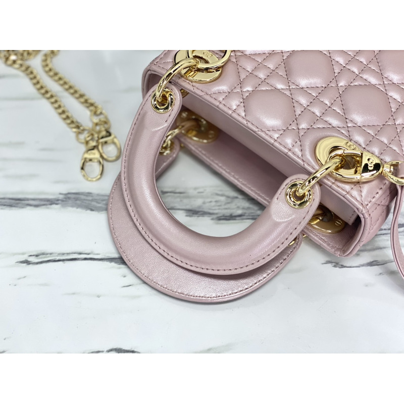lady D*or  lotus pink lamb bag