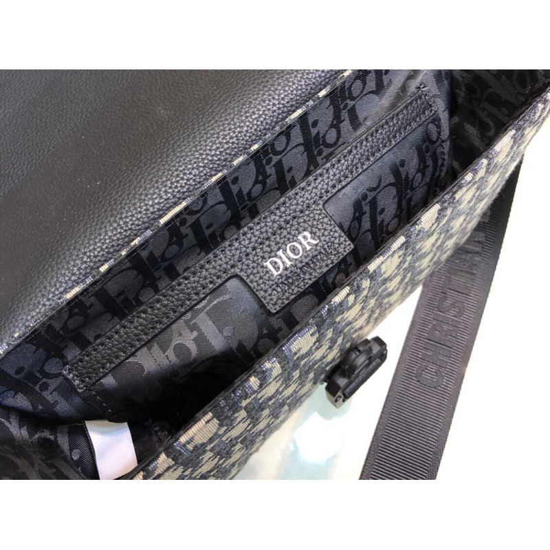 D*or mini saddle bag with shoulder strap beige and black