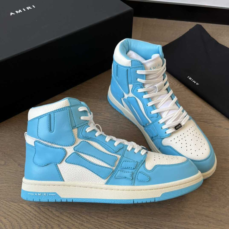 AMIRI Skel Top Hi Powder Blue White
