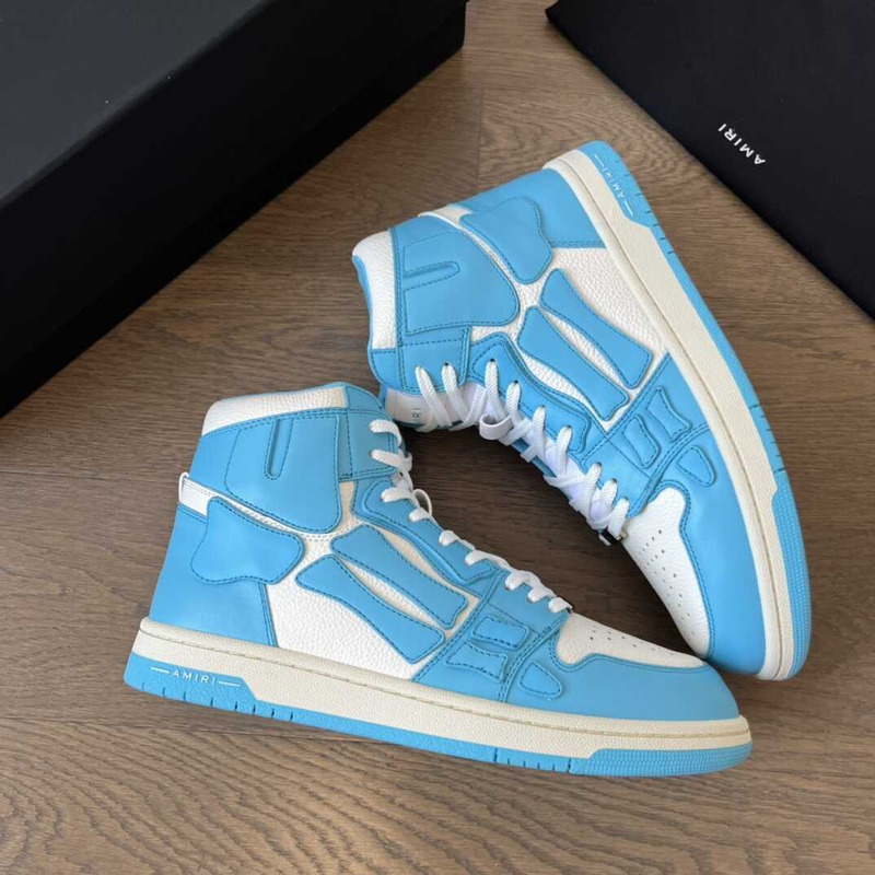 AMIRI Skel Top Hi Powder Blue White