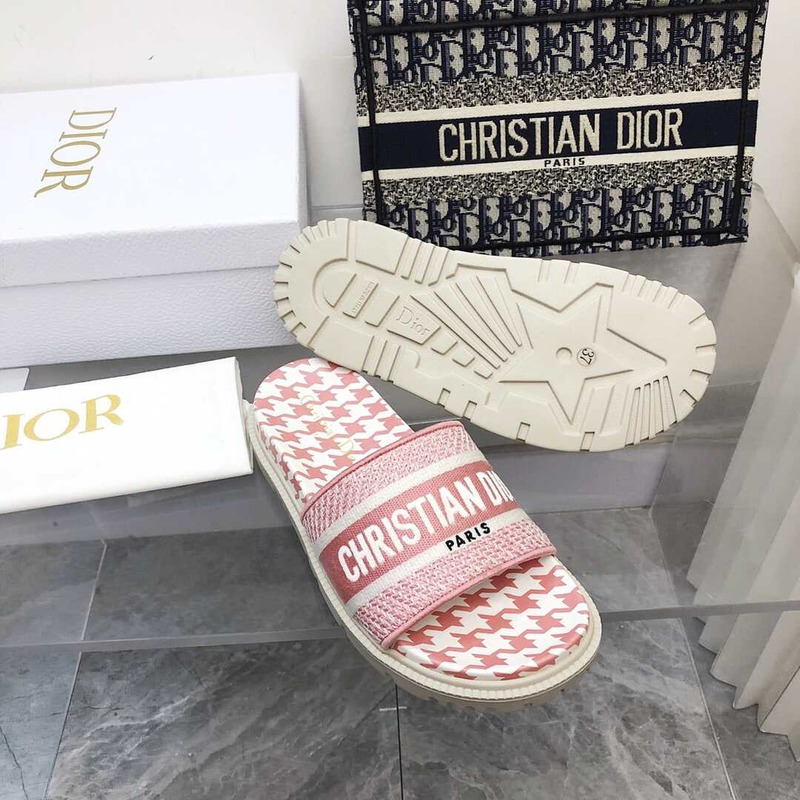 D*or leather sandals pink