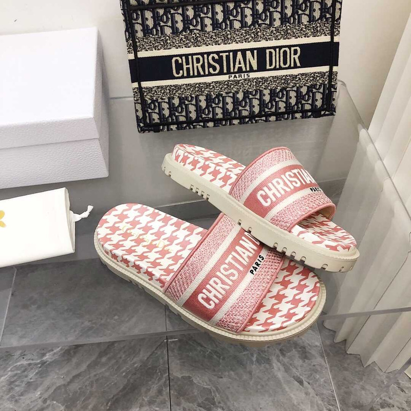 D*or leather sandals pink