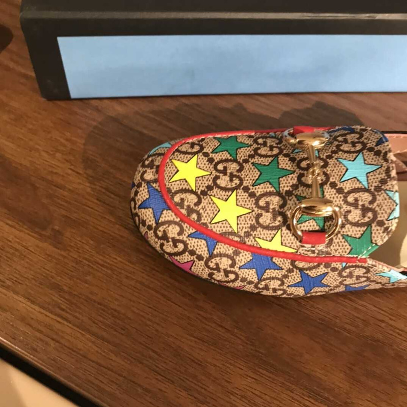 G*u*i kids princetown gg canvas slipper brown