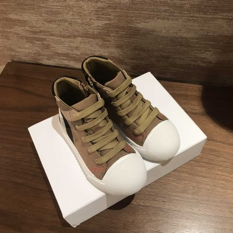 B**rry kids high top trainers brown