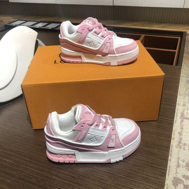 l**is V*t*n kids trainer line sneakers pink