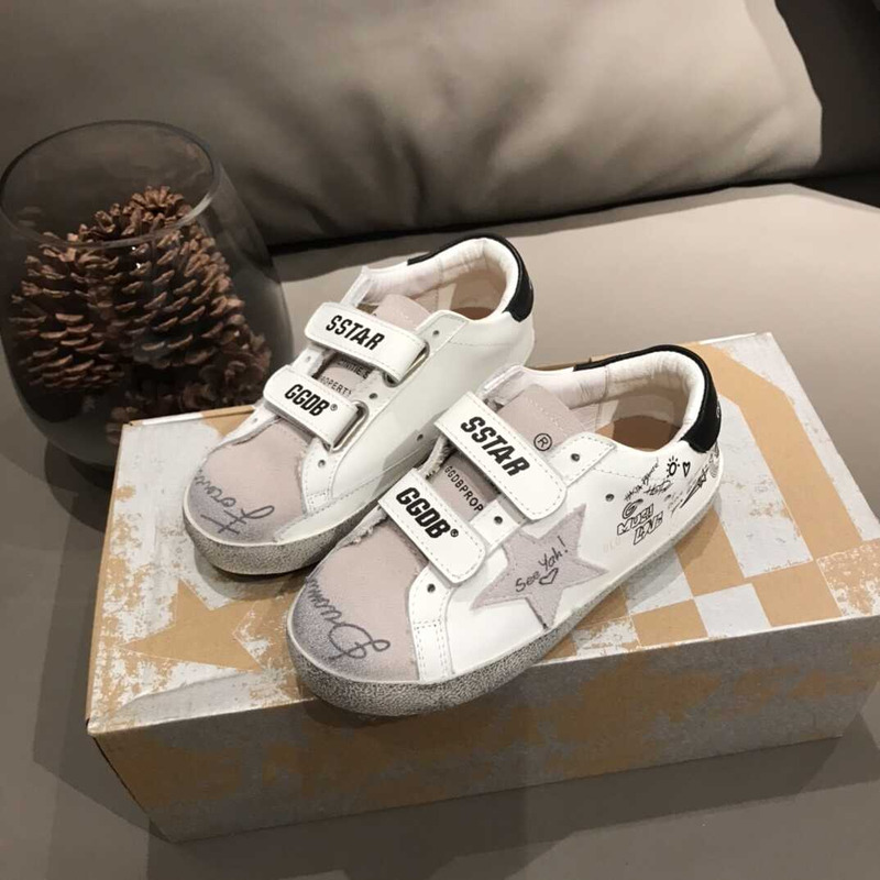ggdb kids  S*per-star white sneakers