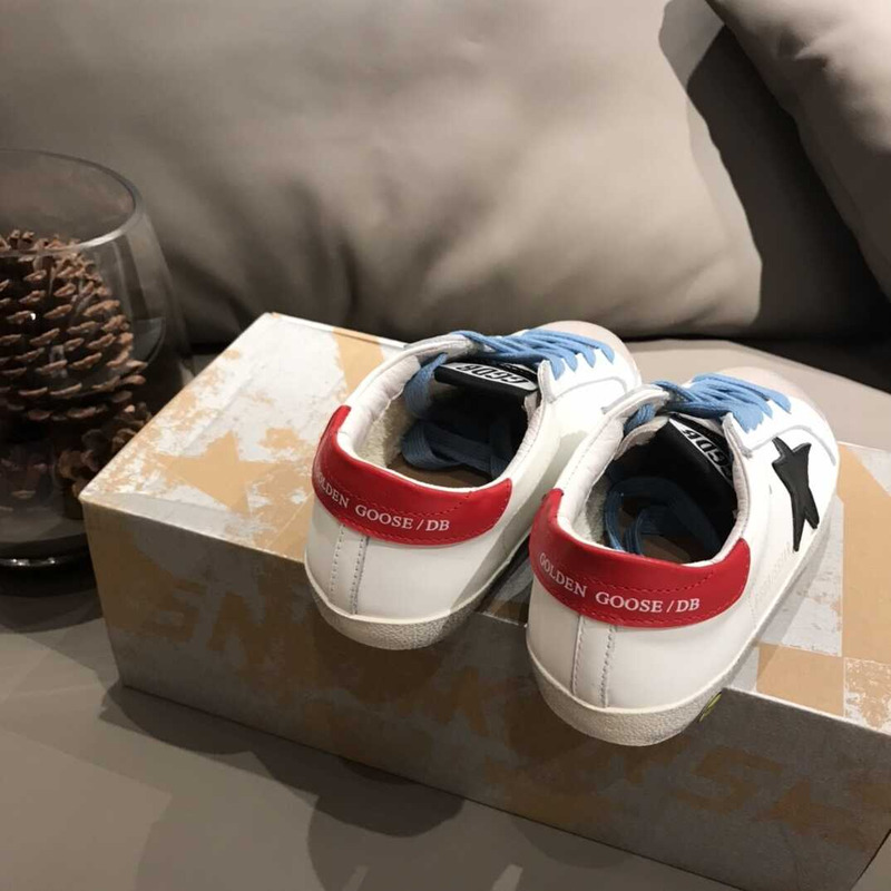 ggdb kids S*per-star white&black sneakers