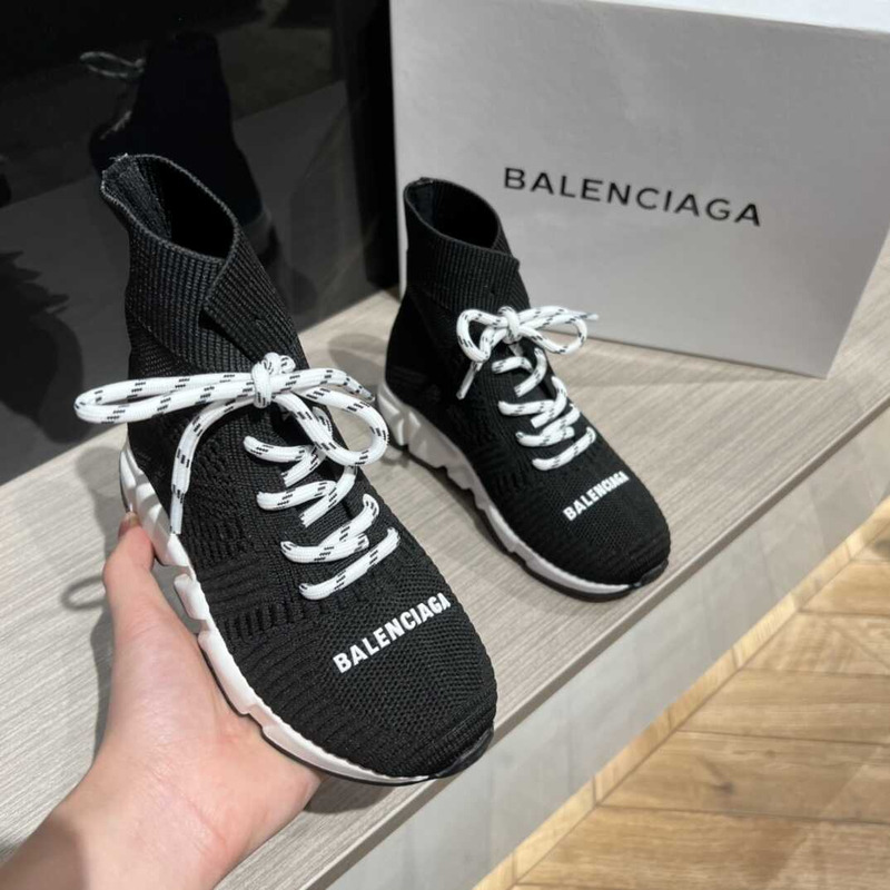Ba*len*cia*ga kids speed 2.0 lace up black