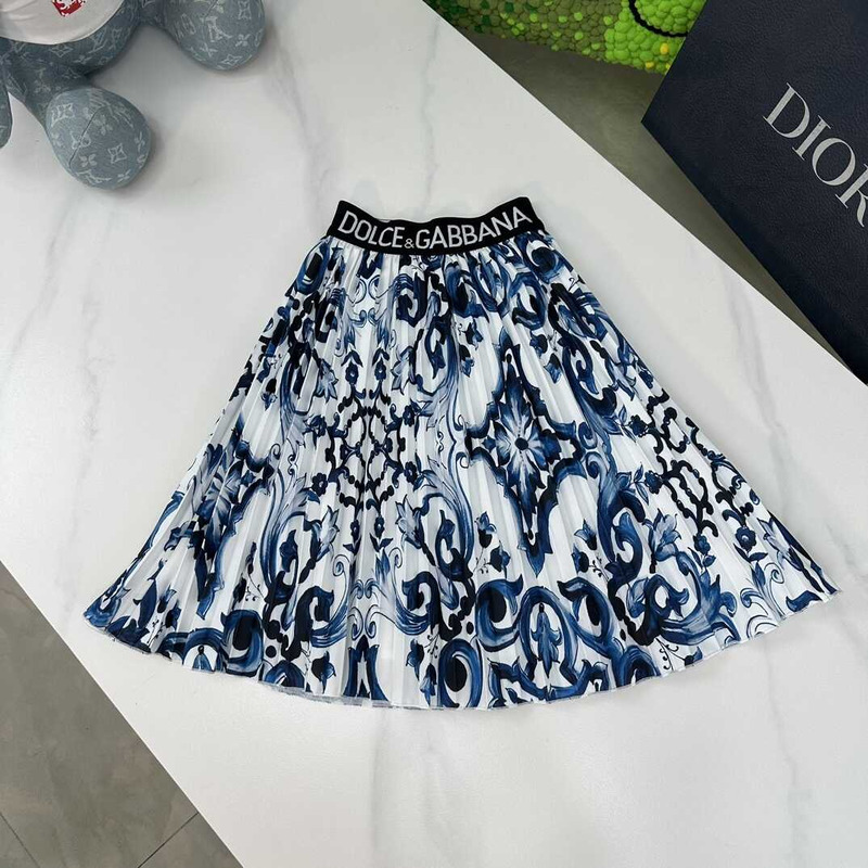 Dolce & Gabbana Kids Majolica Print T-Shirt Dress White