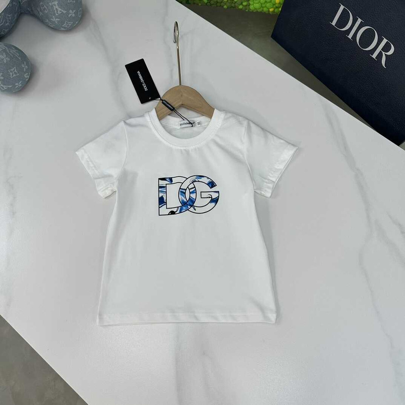 Dolce & Gabbana Kids Majolica Print T-Shirt Dress White