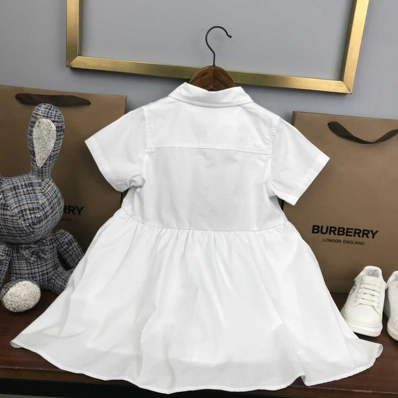 B**rry kids logo-print midi shirt dress