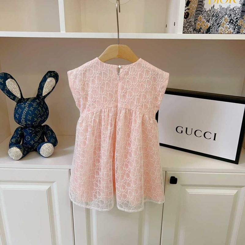 D*or kids flared dress pink