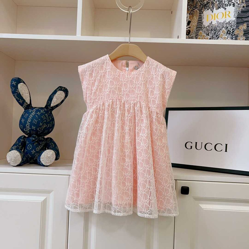 D*or kids flared dress pink