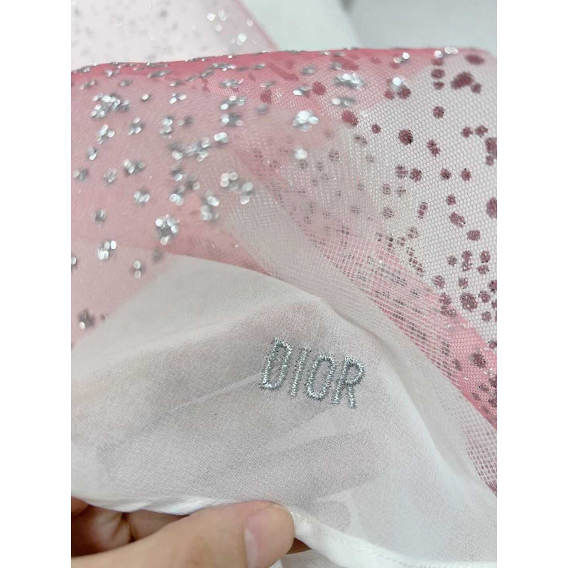 D*or kids bright pink tulle with sequins dress