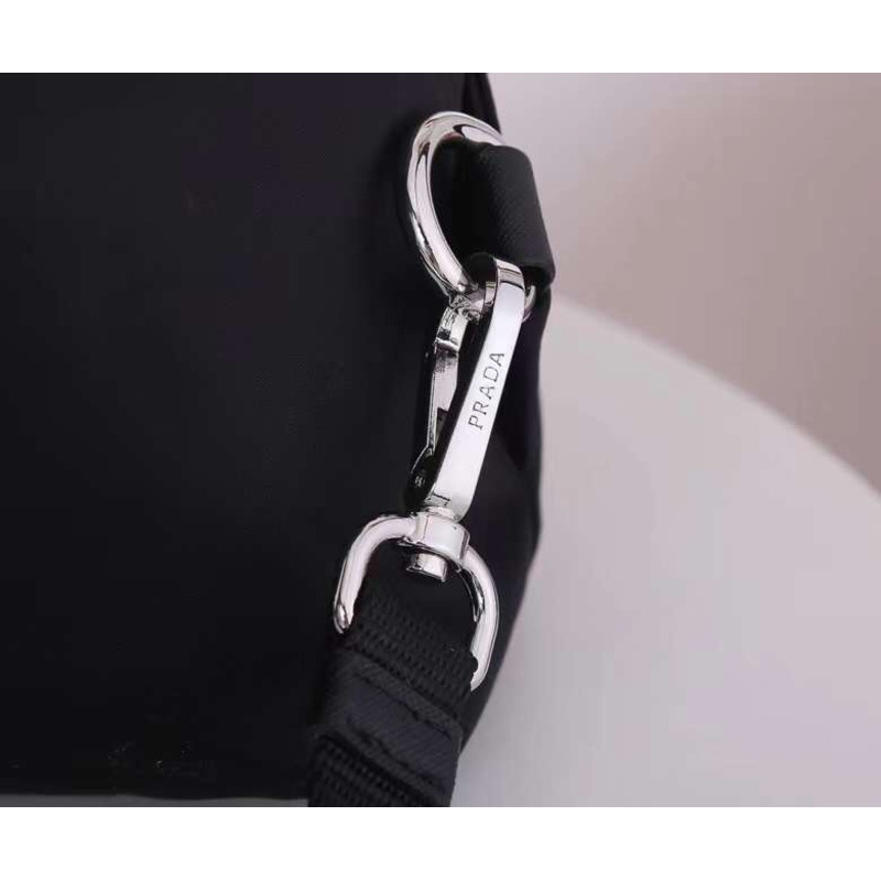 Pra*a re-nylon and saffiano leather tote