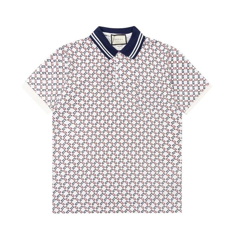 G*u*i monogram logo polo shirts red