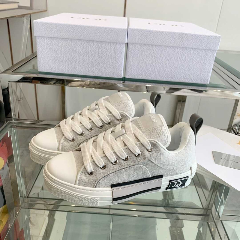 D*or b23 skater oblique jacquard sneaker white