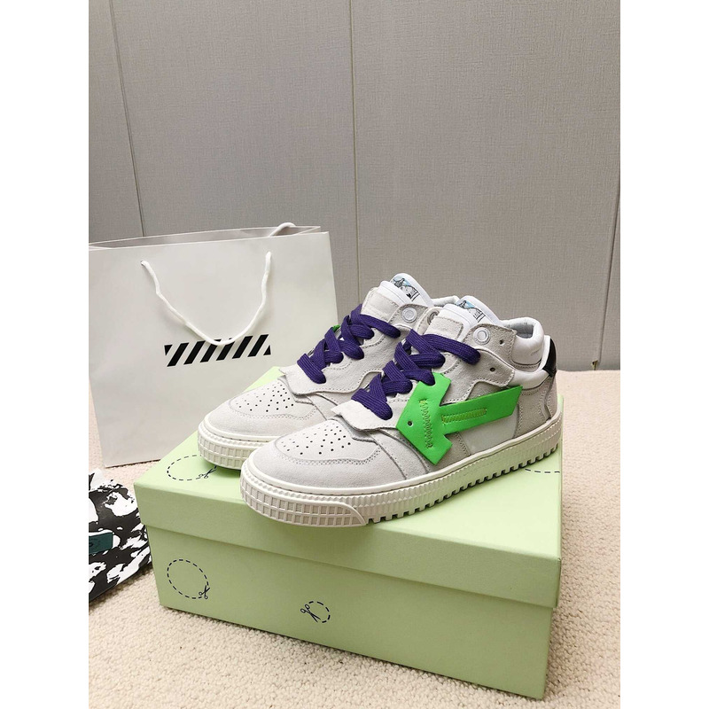 Off White Off Court Low Top Grey Green