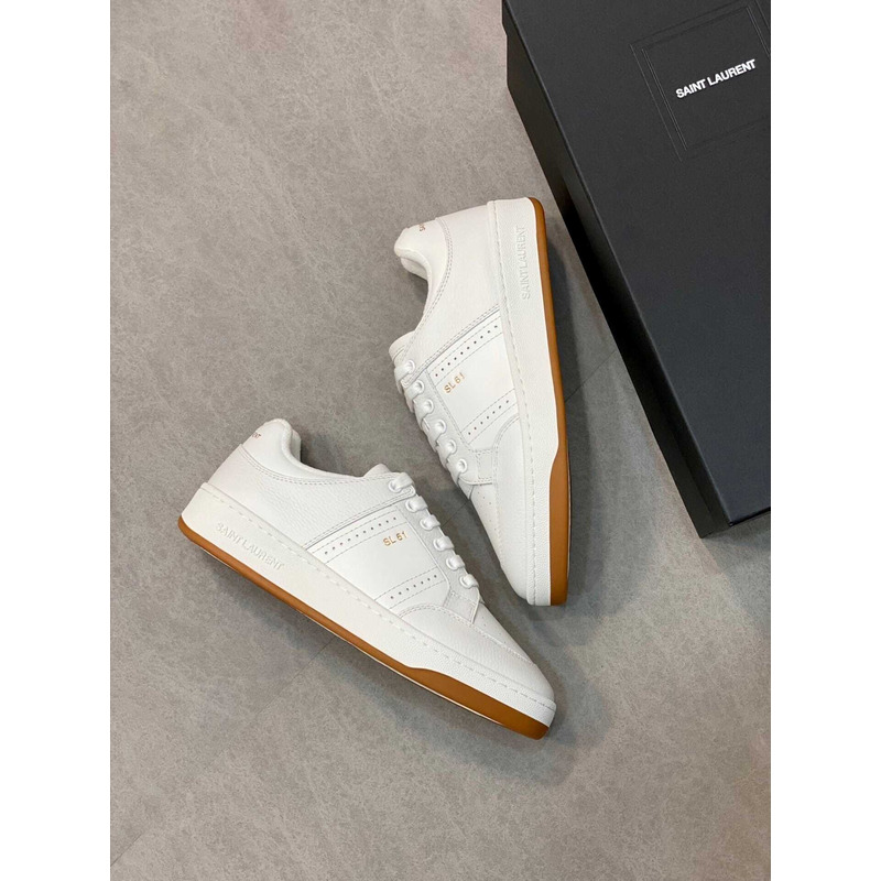 Saint Laurent White Sl 61 Sneakers