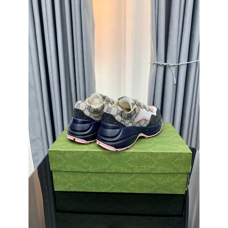 g*u*i multicolor pink gg S*p*e rhyton sneakers