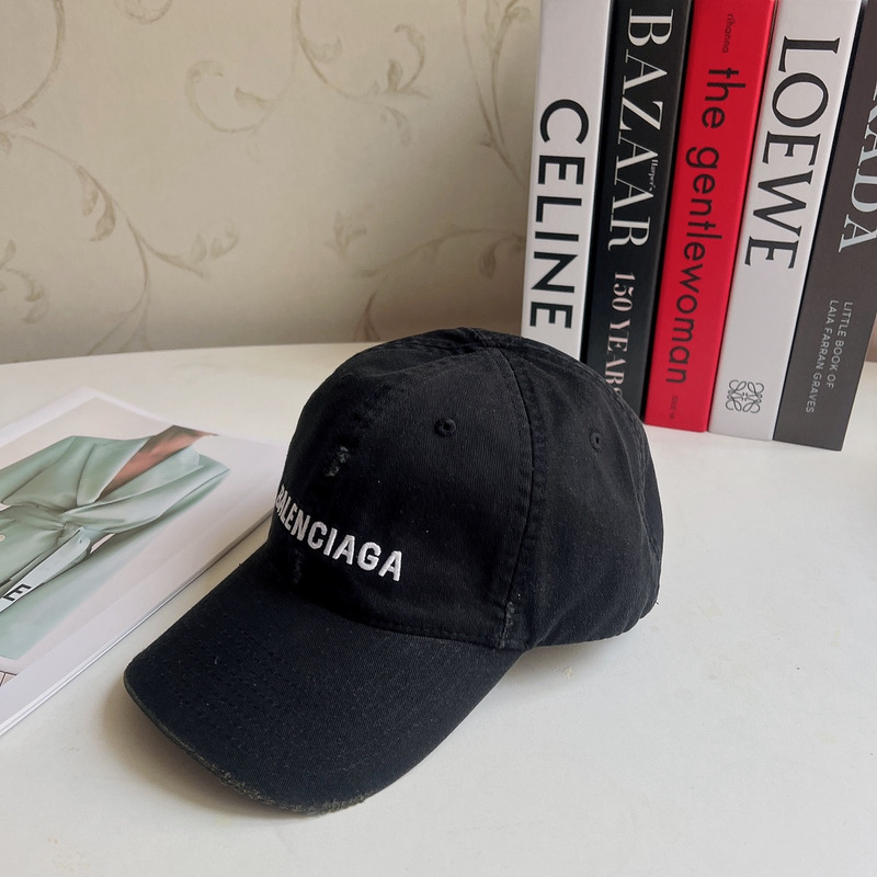 Ba*len*cia*ga logo cotton baseball cap
