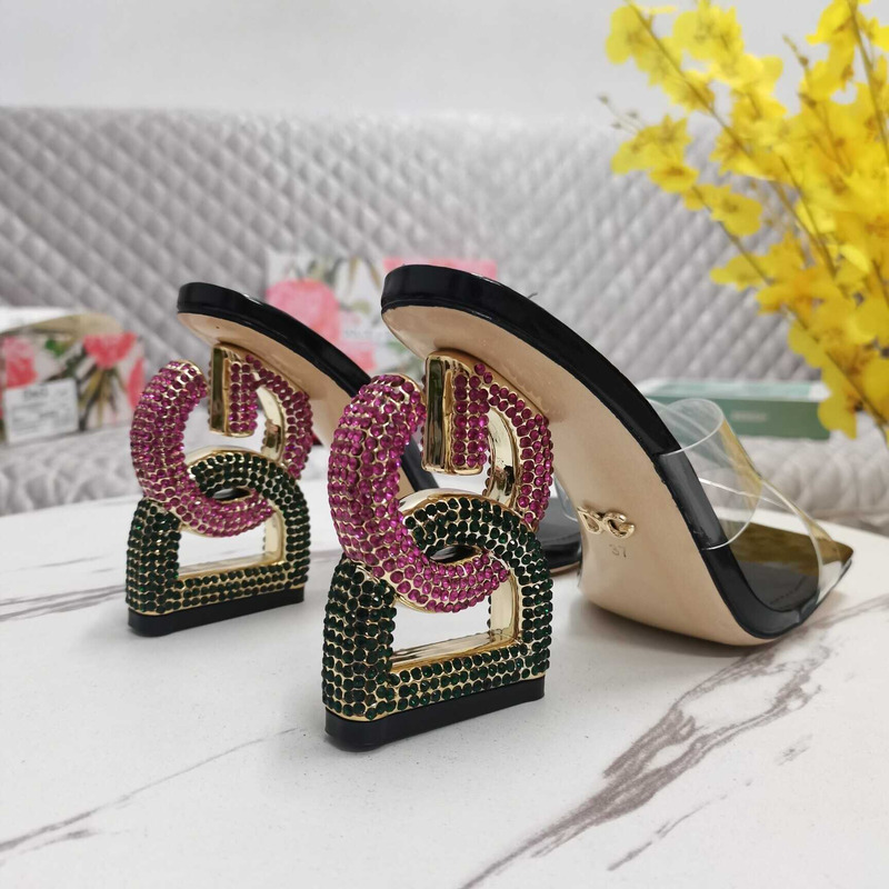 Dolce & Gabbana Dolce & Gabbana Strap Heeled Sandals Black