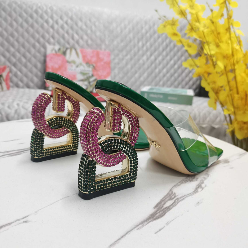 Dolce & Gabbana Dolce & Gabbana Strap Heeled Sandals Green