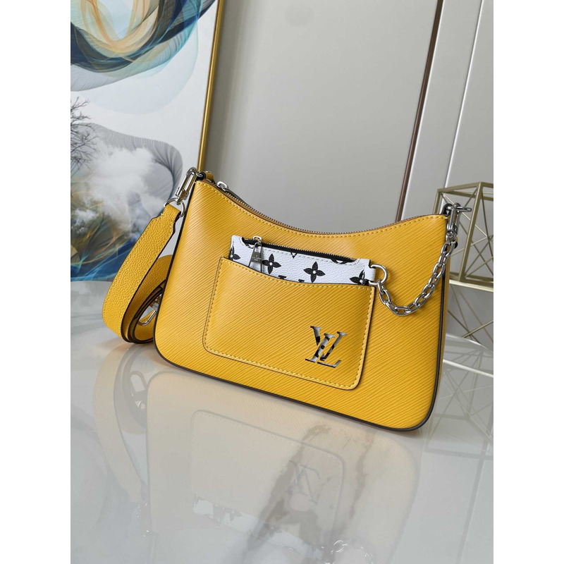 l**is V*t*n marelle handbag cowhide leather yellow