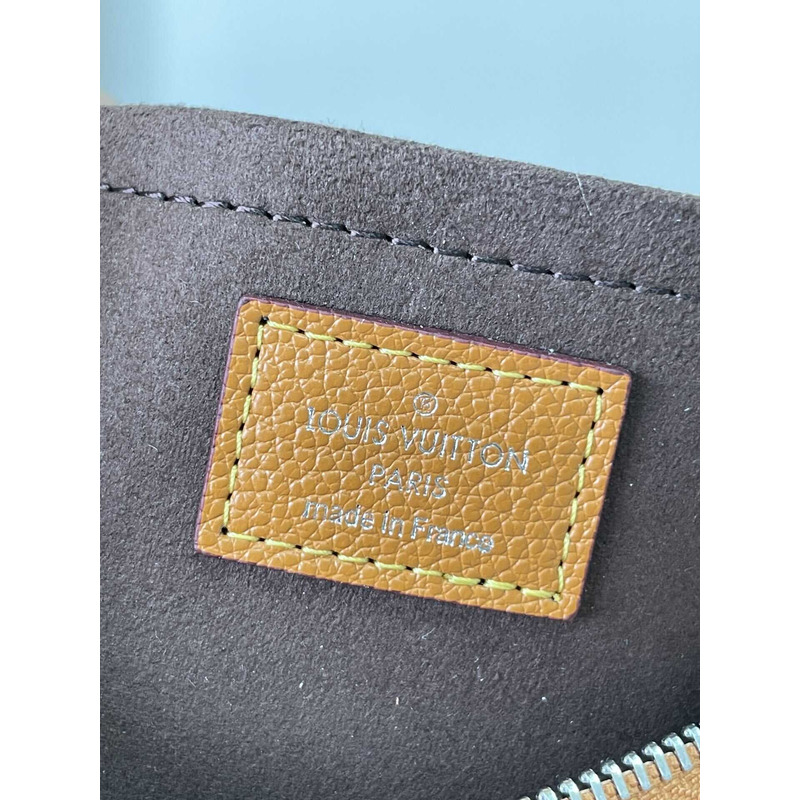 l**is V*t*n marelle handbag cowhide leather gold honey